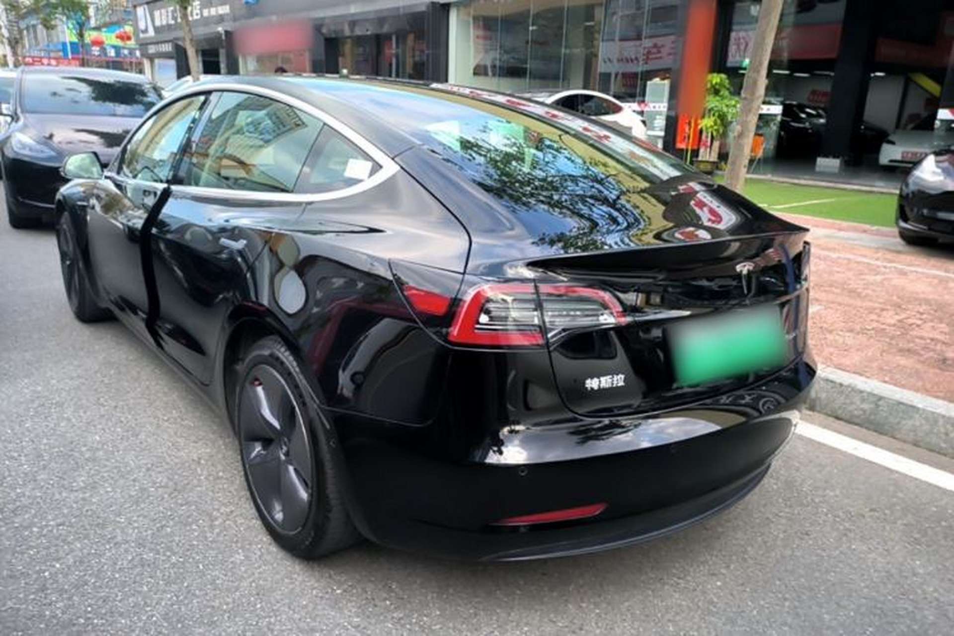 Used Tesla Model 3 2020 Standard Range Rear-Wheel Drive Upgraded Version Rear Left 45 Deg