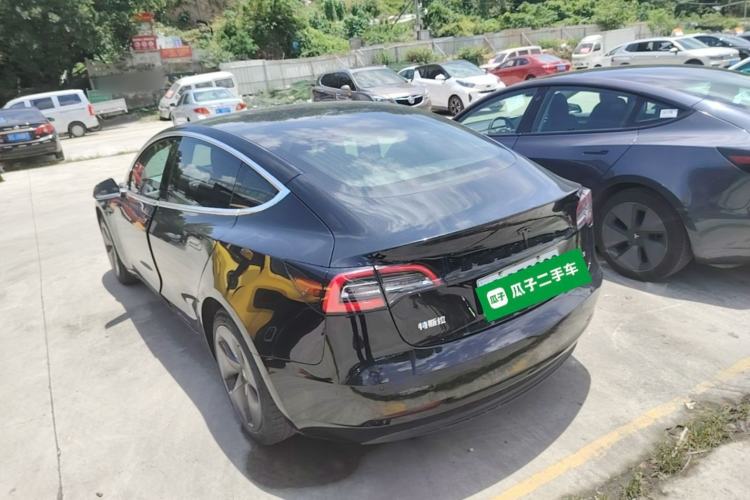 Used Tesla Model 3 2020 Standard Range Rear-Wheel Drive Upgraded Version Rear Left 45 Deg