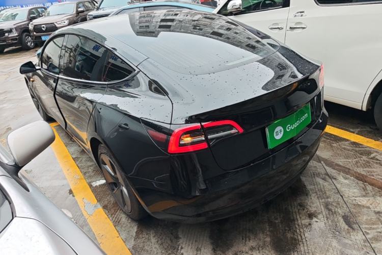 Used Tesla Model 3 2020 Refreshed Version Long-Range Rear-Wheel Drive Rear Left 45 Deg