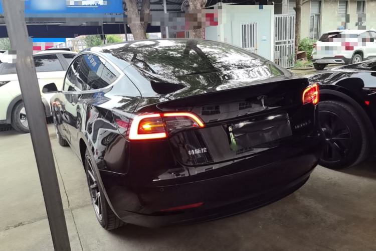 Used Tesla Model 3 2020 Refreshed Version Long-Range Rear-Wheel Drive Rear Left 45 Deg
