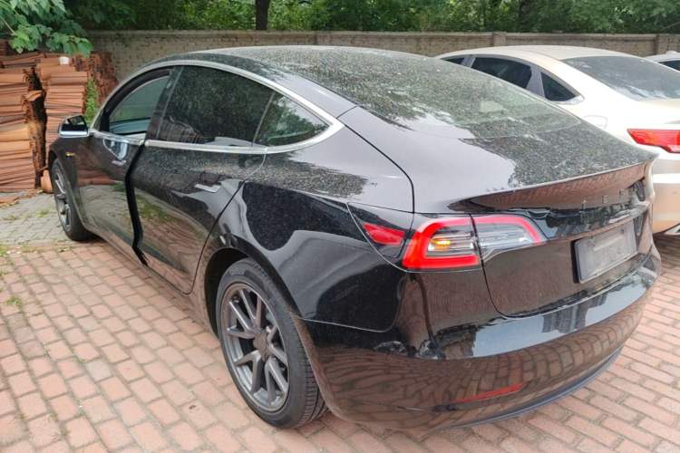 Used Tesla Model 3 2020 Refreshed Version Long-Range Rear-Wheel Drive Rear Left 45 Deg