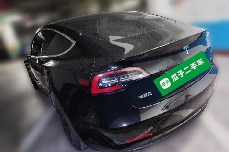 Used Tesla Model 3 2020 Refreshed Version Long-Range Rear-Wheel Drive Rear Left 45 Deg