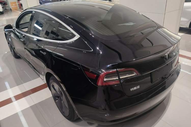 Used Tesla Model 3 2020 Standard Range Rear-Wheel Drive Upgraded Version Rear Left 45 Deg