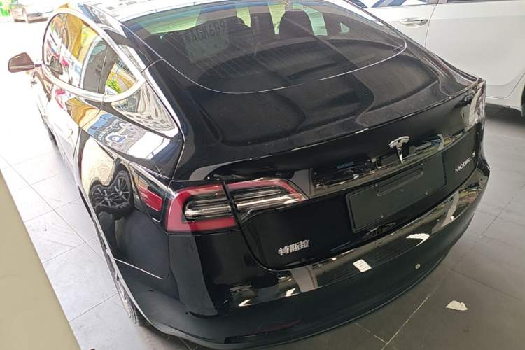 Used Tesla Model 3 2020 Standard Range Rear-Wheel Drive Upgraded Version Rear Left 45 Deg