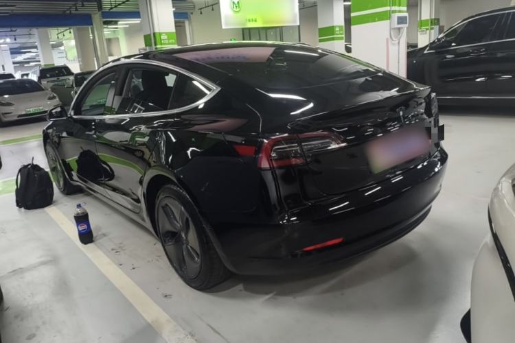 Used Tesla Model 3 2020 Long-Range Rear-Wheel-Drive Version Rear Left 45 Deg