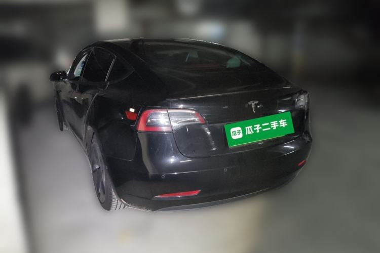 Used Tesla Model 3 2020 Long-Range Rear-Wheel-Drive Version Rear Left 45 Deg