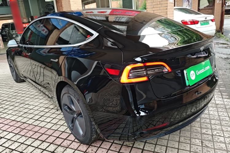 Used Tesla Model 3 2020 Refreshed Version Long-Range Rear-Wheel Drive Rear Left 45 Deg