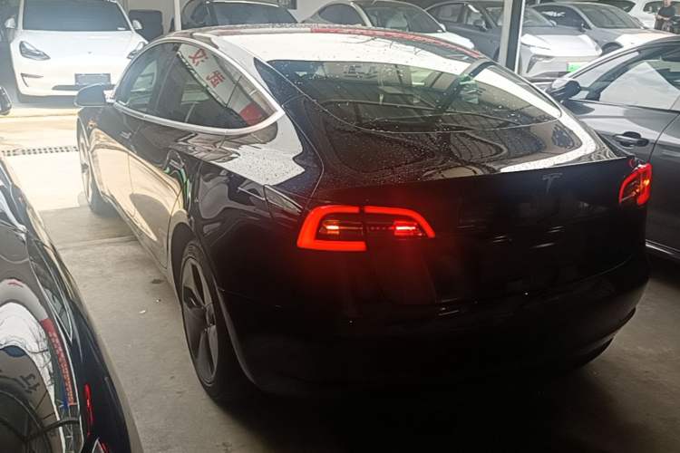 Used Tesla Model 3 2020 Refreshed Version Long-Range Rear-Wheel Drive Rear Left 45 Deg