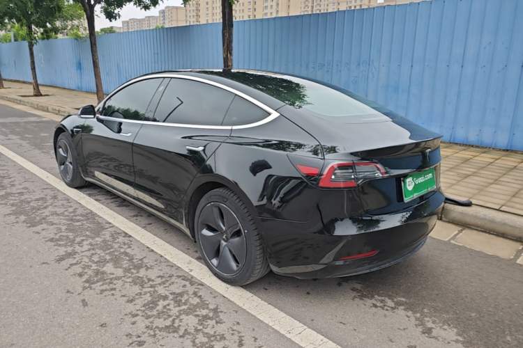 Used Tesla Model 3 2020 Standard Range Rear-Wheel Drive Upgraded Version Rear Left 45 Deg