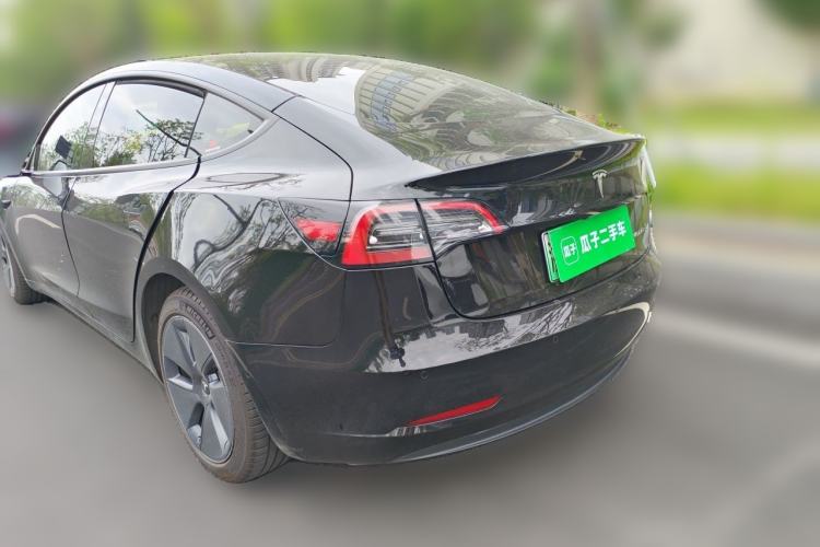 Used Tesla Model 3 2020 Refreshed Version Long-Range Rear-Wheel Drive Rear Left 45 Deg