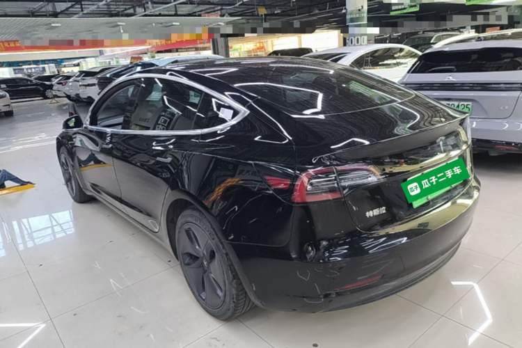 Used Tesla Model 3 2020 Refreshed Version Long-Range Rear-Wheel Drive Rear Left 45 Deg