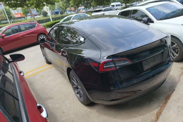 Used Tesla Model 3 2020 Refreshed Version Long-Range Rear-Wheel Drive Rear Left 45 Deg