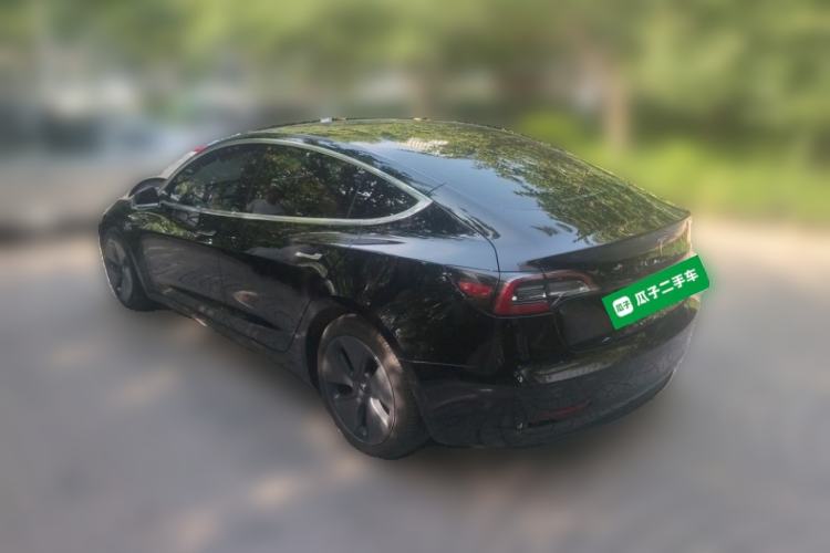 Used Tesla Model 3 2020 Long-Range Rear-Wheel-Drive Version Rear Left 45 Deg