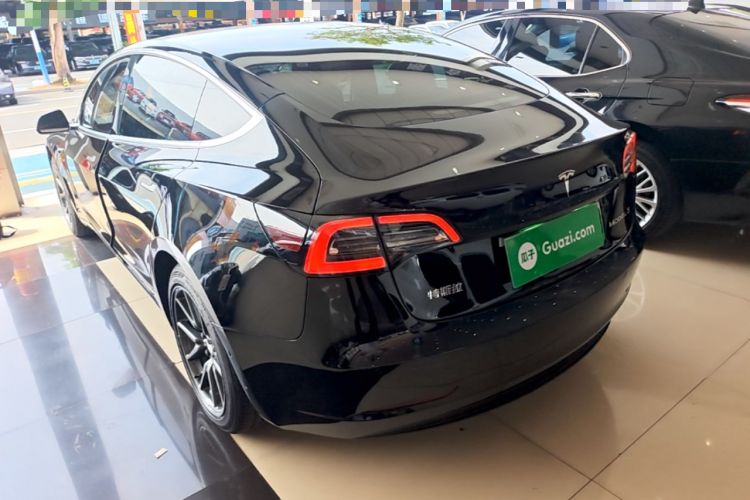 Used Tesla Model 3 2020 Long-Range Rear-Wheel-Drive Version Rear Left 45 Deg