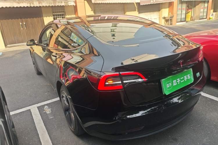 Used Tesla Model 3 2020 Standard Range Rear-Wheel Drive Upgraded Version Rear Left 45 Deg