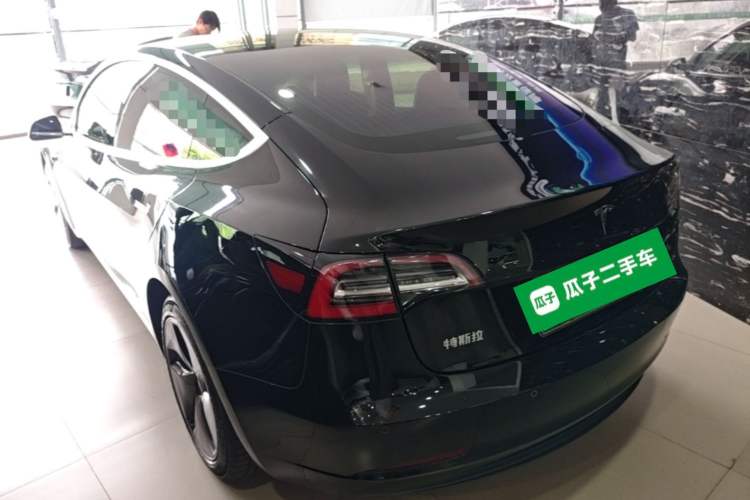 Used Tesla Model 3 2020 Refreshed Version Long-Range Rear-Wheel Drive Rear Left 45 Deg