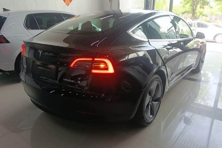 Used Tesla Model 3 2020 Refreshed Version Long-Range Rear-Wheel Drive Rear Right 45 Deg