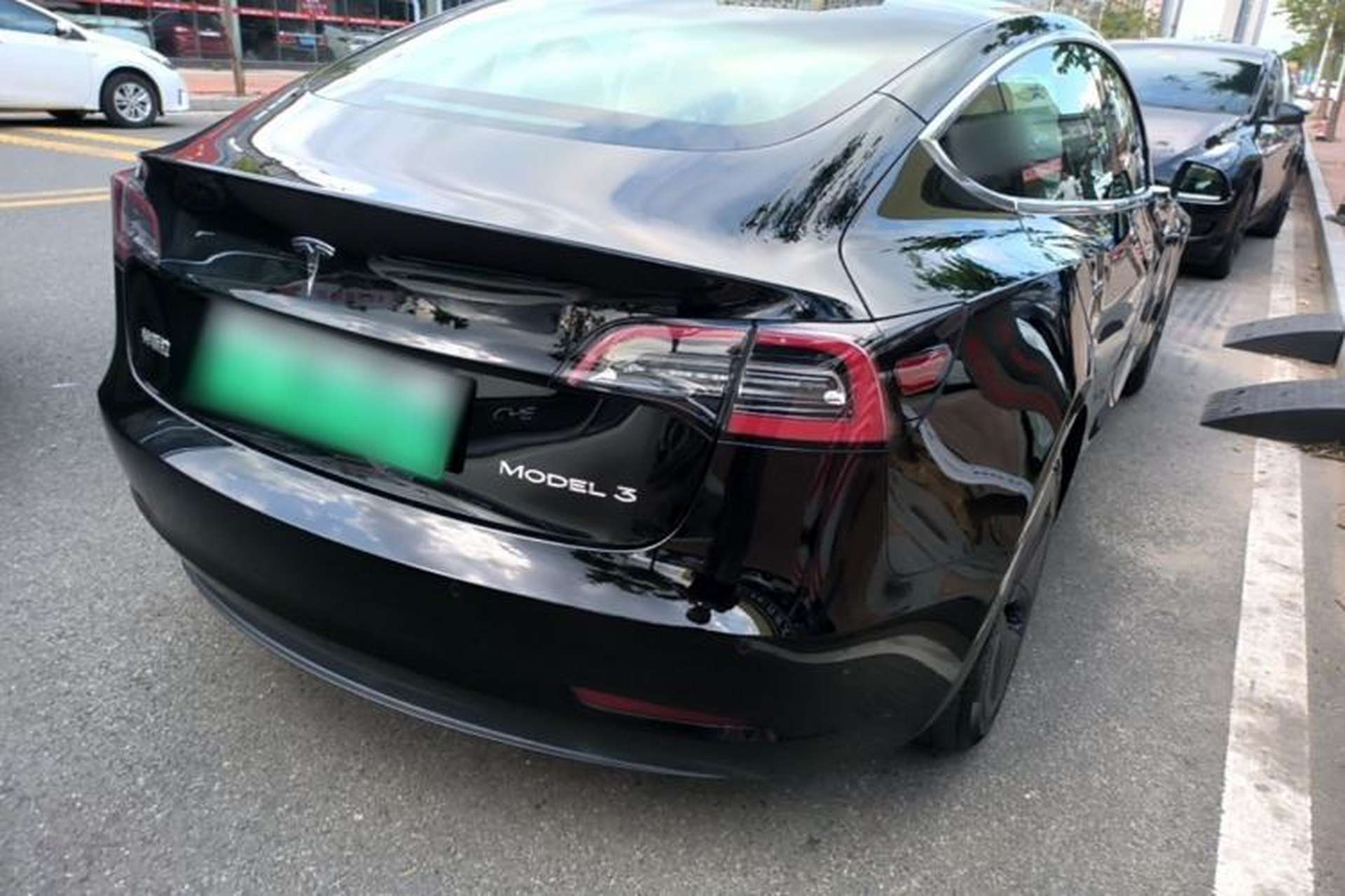 Used Tesla Model 3 2020 Standard Range Rear-Wheel Drive Upgraded Version Rear Right 45 Deg