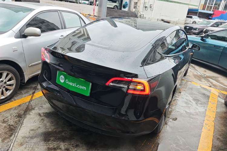 Used Tesla Model 3 2020 Refreshed Version Long-Range Rear-Wheel Drive Rear Right 45 Deg