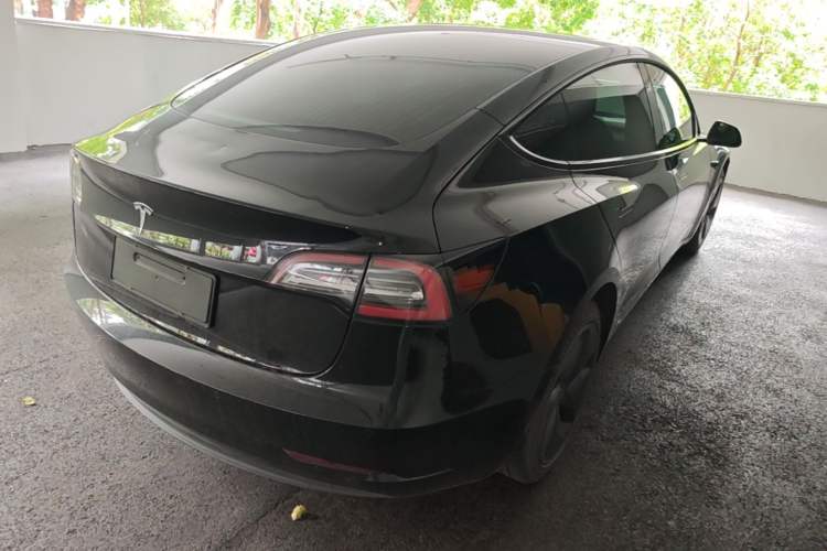 Used Tesla Model 3 2020 Standard Range Rear-Wheel Drive Upgraded Version Rear Right 45 Deg