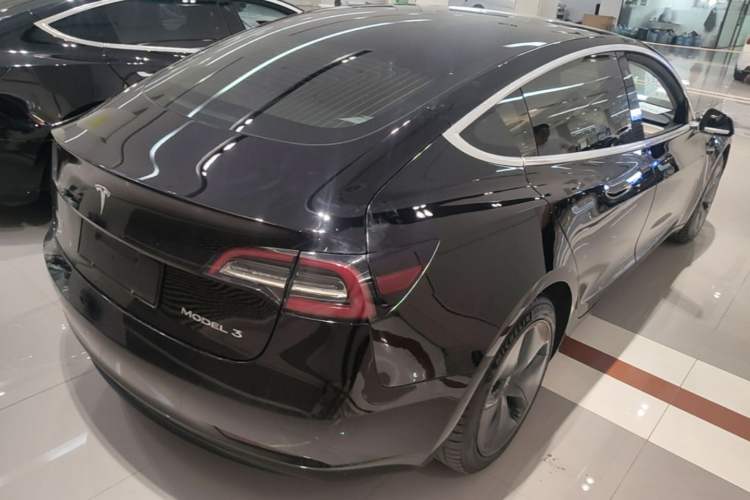 Used Tesla Model 3 2020 Standard Range Rear-Wheel Drive Upgraded Version Rear Right 45 Deg