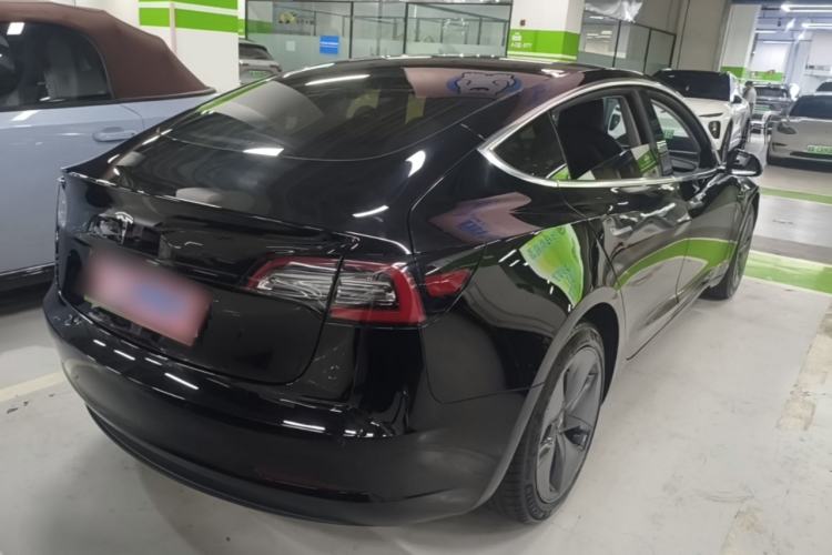Used Tesla Model 3 2020 Long-Range Rear-Wheel-Drive Version Rear Right 45 Deg