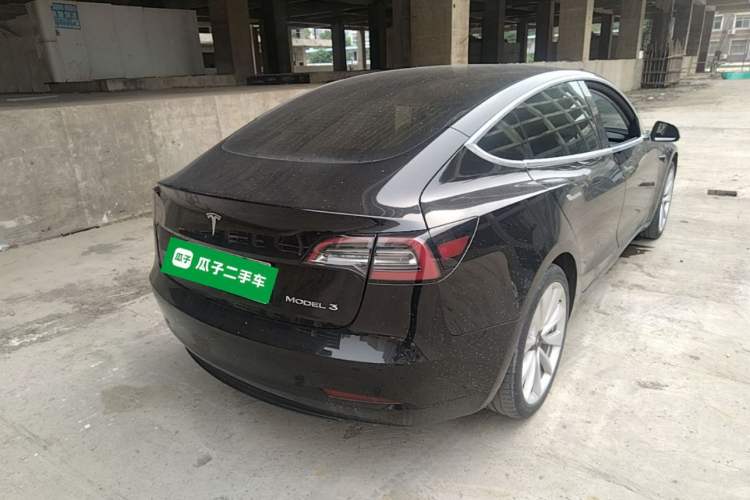 Used Tesla Model 3 2020 Standard Range Rear-Wheel Drive Upgraded Version Rear Right 45 Deg