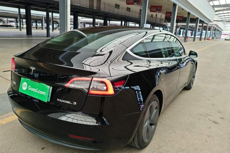 Used Tesla Model 3 2020 Standard Range Rear-Wheel Drive Upgraded Version Rear Right 45 Deg
