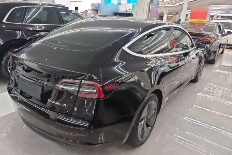 Used Tesla Model 3 2020 Refreshed Version Long-Range Rear-Wheel Drive Rear Right 45 Deg