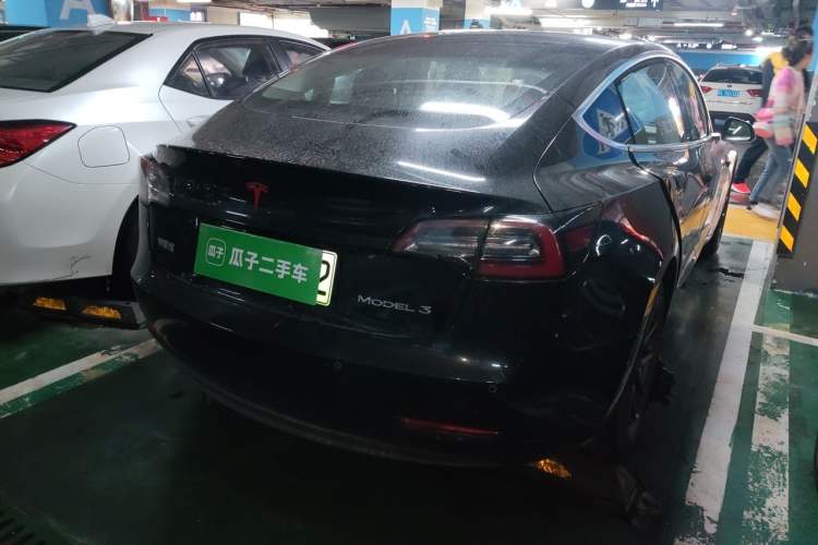 Used Tesla Model 3 2020 Standard Range Rear-Wheel Drive Upgraded Version Rear Right 45 Deg