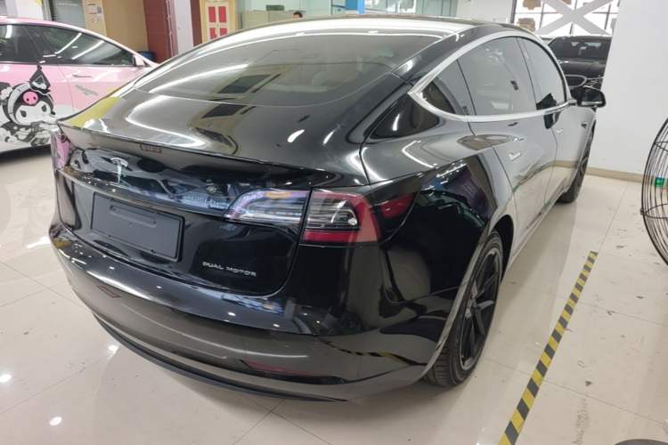 Used Tesla Model 3 2020 Standard Range Rear-Wheel Drive Upgraded Version Rear Right 45 Deg