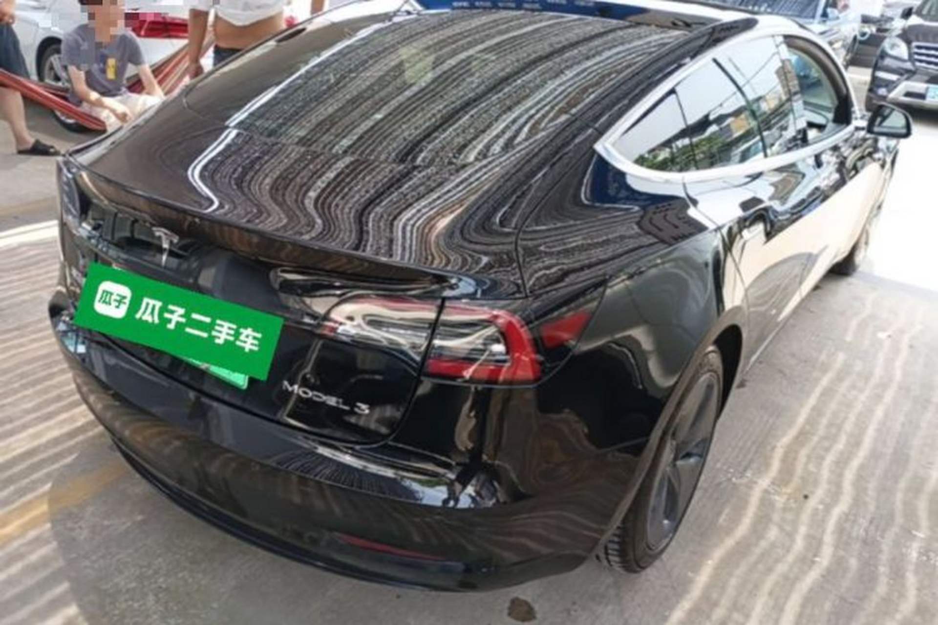 Used Tesla Model 3 2020 Refreshed Version Long-Range Rear-Wheel Drive Rear Right 45 Deg