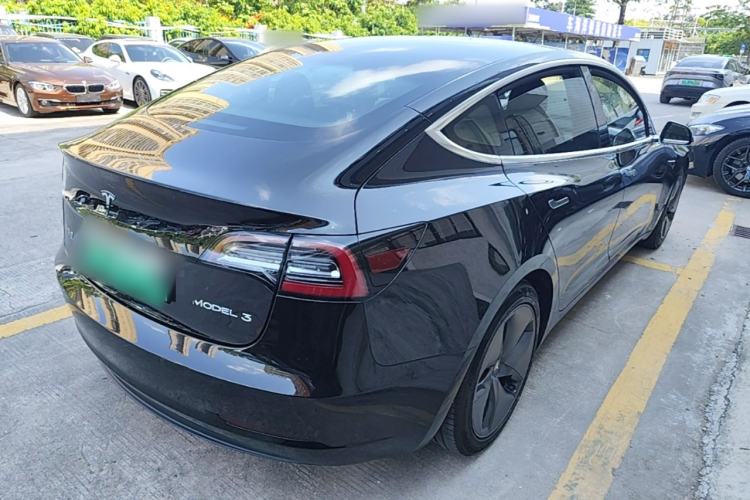 Used Tesla Model 3 2020 Standard Range Rear-Wheel Drive Upgraded Version Rear Right 45 Deg