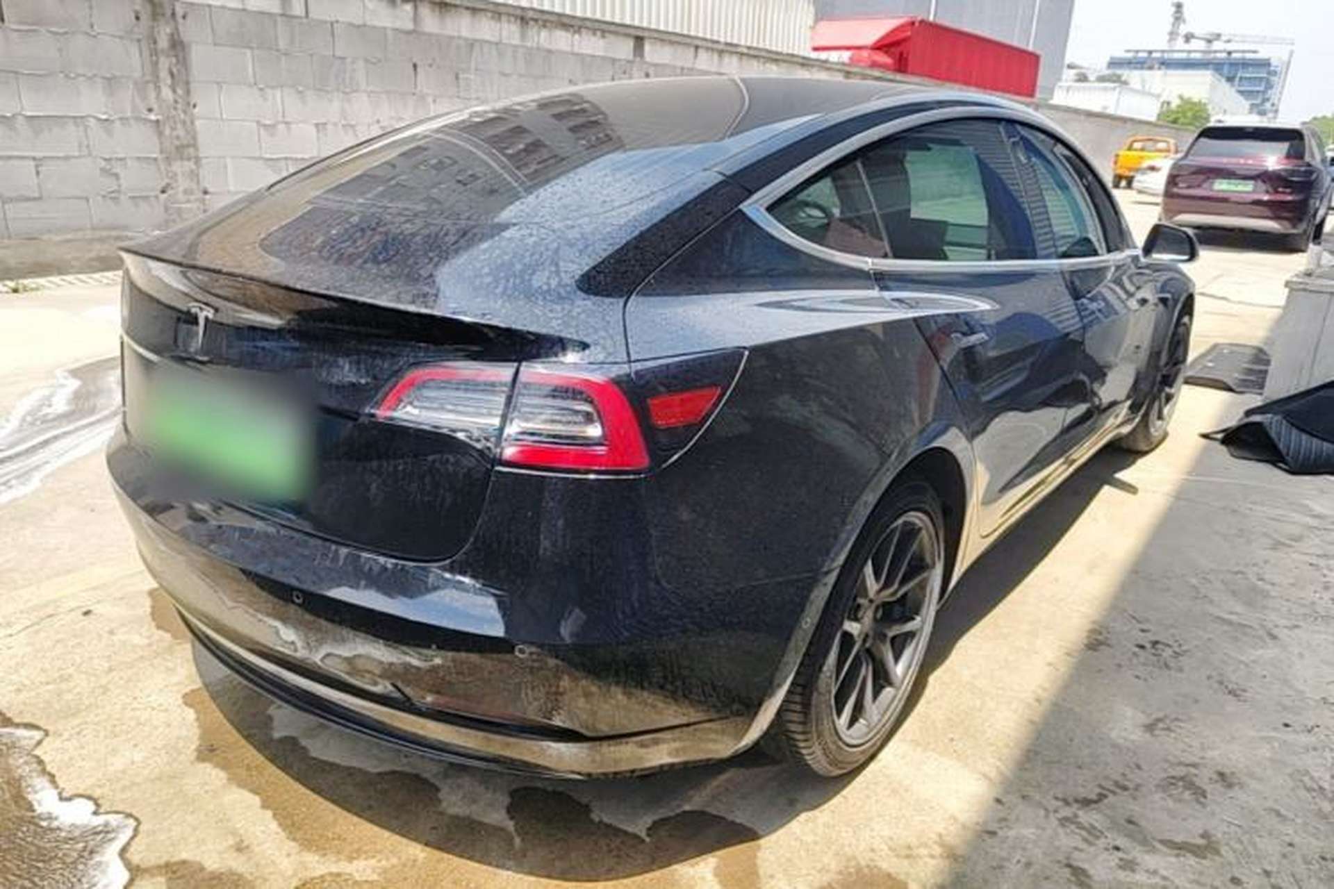 Used Tesla Model 3 2020 Standard Range Rear-Wheel Drive Upgraded Version Rear Right 45 Deg