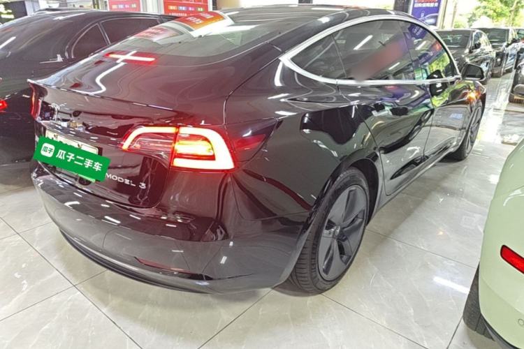 Used Tesla Model 3 2020 Standard Range Rear-Wheel Drive Upgraded Version Rear Right 45 Deg