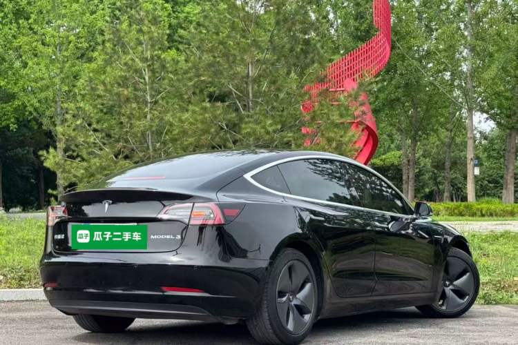 Used Tesla Model 3 2020 Standard Range Rear-Wheel Drive Upgraded Version Rear Right 45 Deg