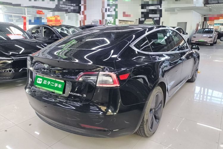 Used Tesla Model 3 2020 Refreshed Version Long-Range Rear-Wheel Drive Rear Right 45 Deg