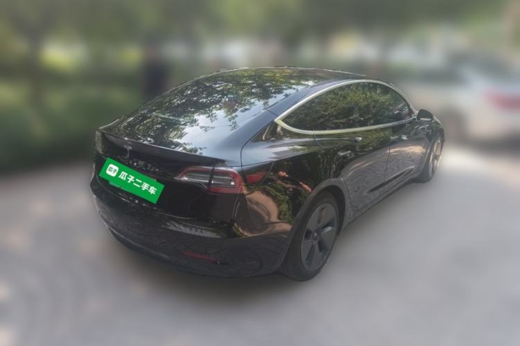 Used Tesla Model 3 2020 Long-Range Rear-Wheel-Drive Version Rear Right 45 Deg