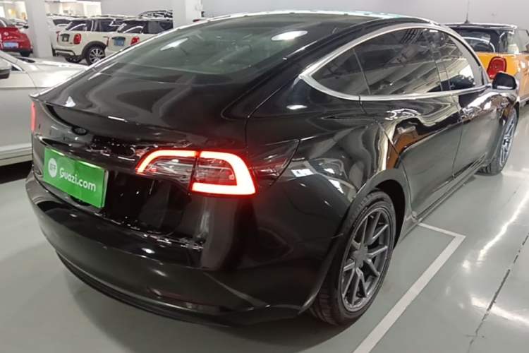Used Tesla Model 3 2020 Standard Range Rear-Wheel Drive Upgraded Version Rear Right 45 Deg