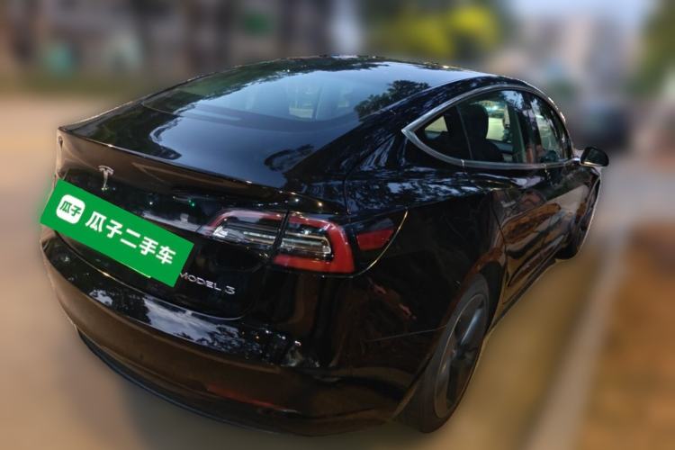 Used Tesla Model 3 2020 Long-Range Rear-Wheel-Drive Version Rear Right 45 Deg