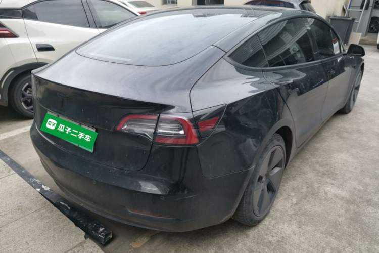 Used Tesla Model 3 2020 Standard Range Rear-Wheel Drive Upgraded Version Rear Right 45 Deg