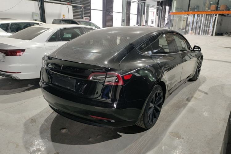 Used Tesla Model 3 2020 Refreshed Version Long-Range Rear-Wheel Drive Rear Right 45 Deg