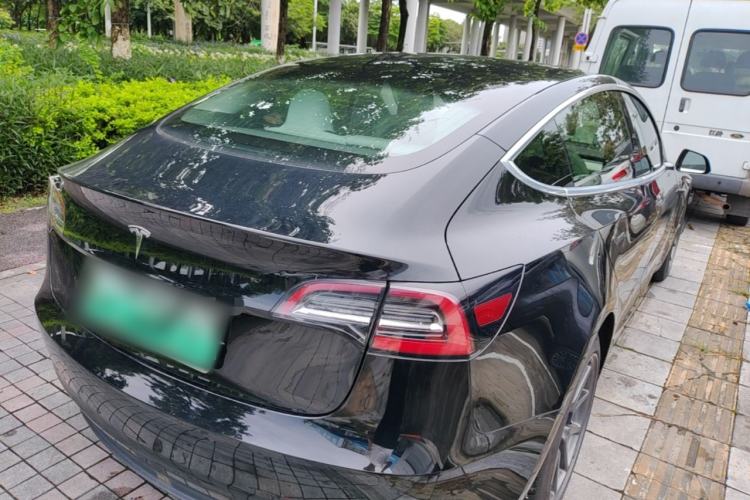 Used Tesla Model 3 2020 Refreshed Version Long-Range Rear-Wheel Drive Rear Right 45 Deg