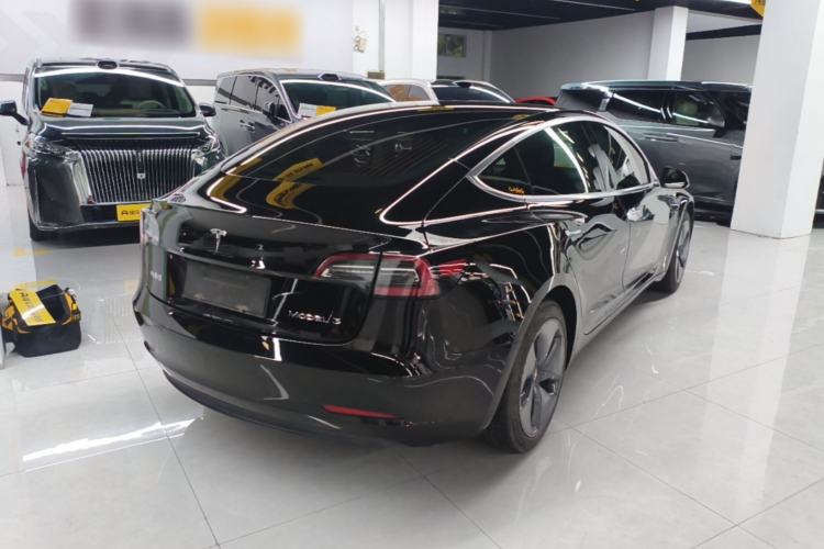 Used Tesla Model 3 2020 Refreshed Version Long-Range Rear-Wheel Drive Rear Right 45 Deg