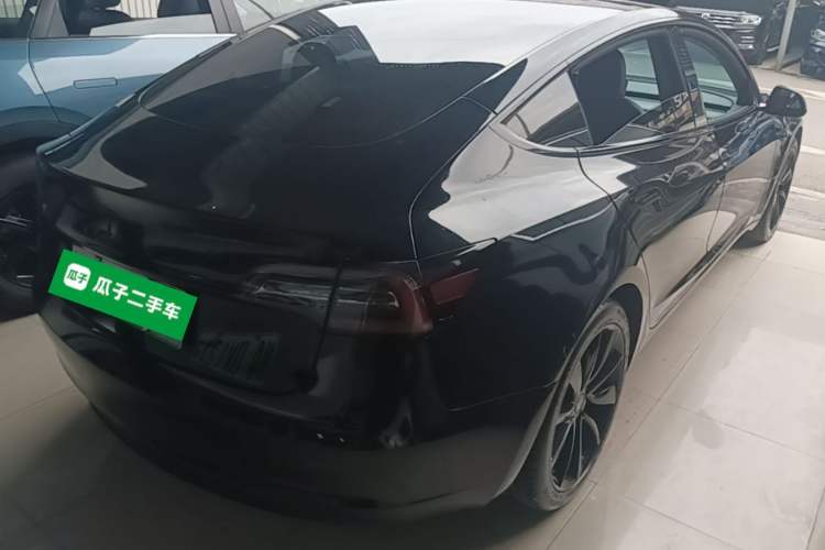 Used Tesla Model 3 2020 Refreshed Version Long-Range Rear-Wheel Drive Rear Right 45 Deg