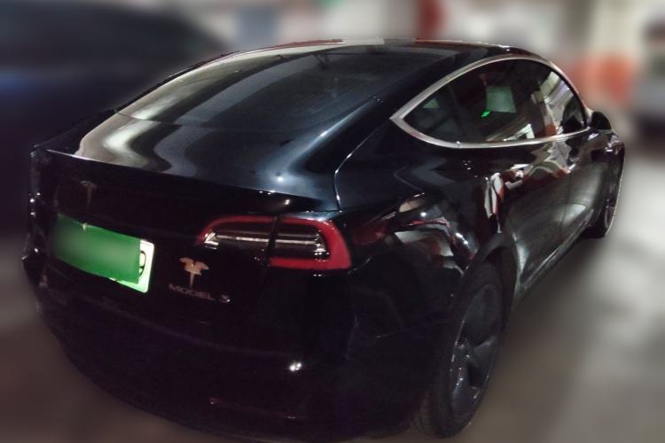 Used Tesla Model 3 2020 Refreshed Version Long-Range Rear-Wheel Drive Rear Right 45 Deg