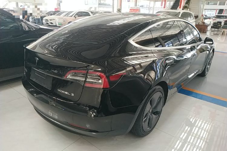 Used Tesla Model 3 2020 Standard Range Rear-Wheel Drive Upgraded Version Rear Right 45 Deg