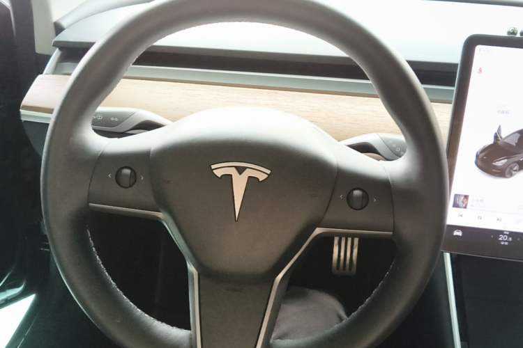 Used Tesla Model 3 2020 Long-Range Rear-Wheel-Drive Version Steering Wheel