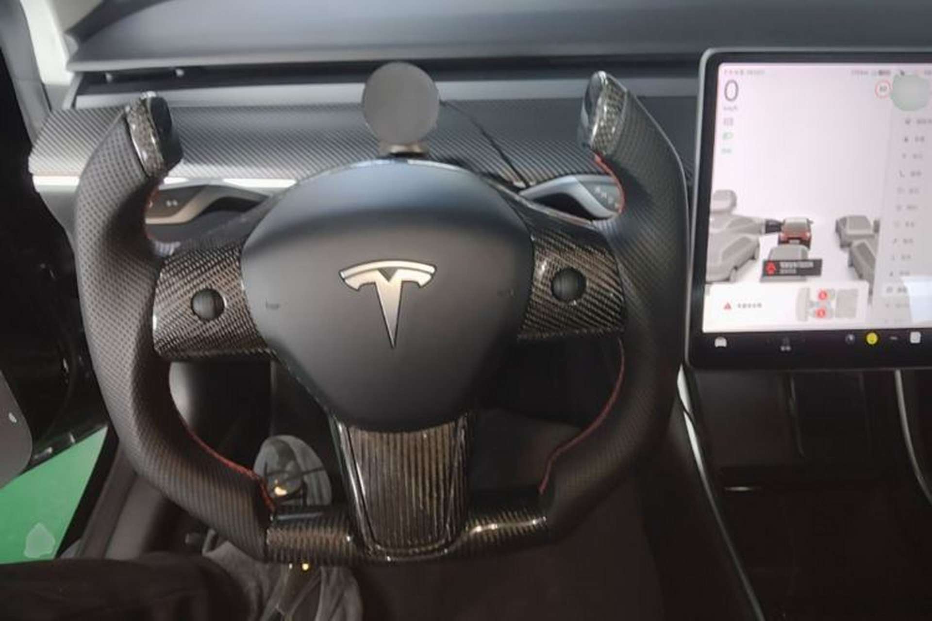 Used Tesla Model 3 2020 Long-Range Rear-Wheel-Drive Version Steering Wheel