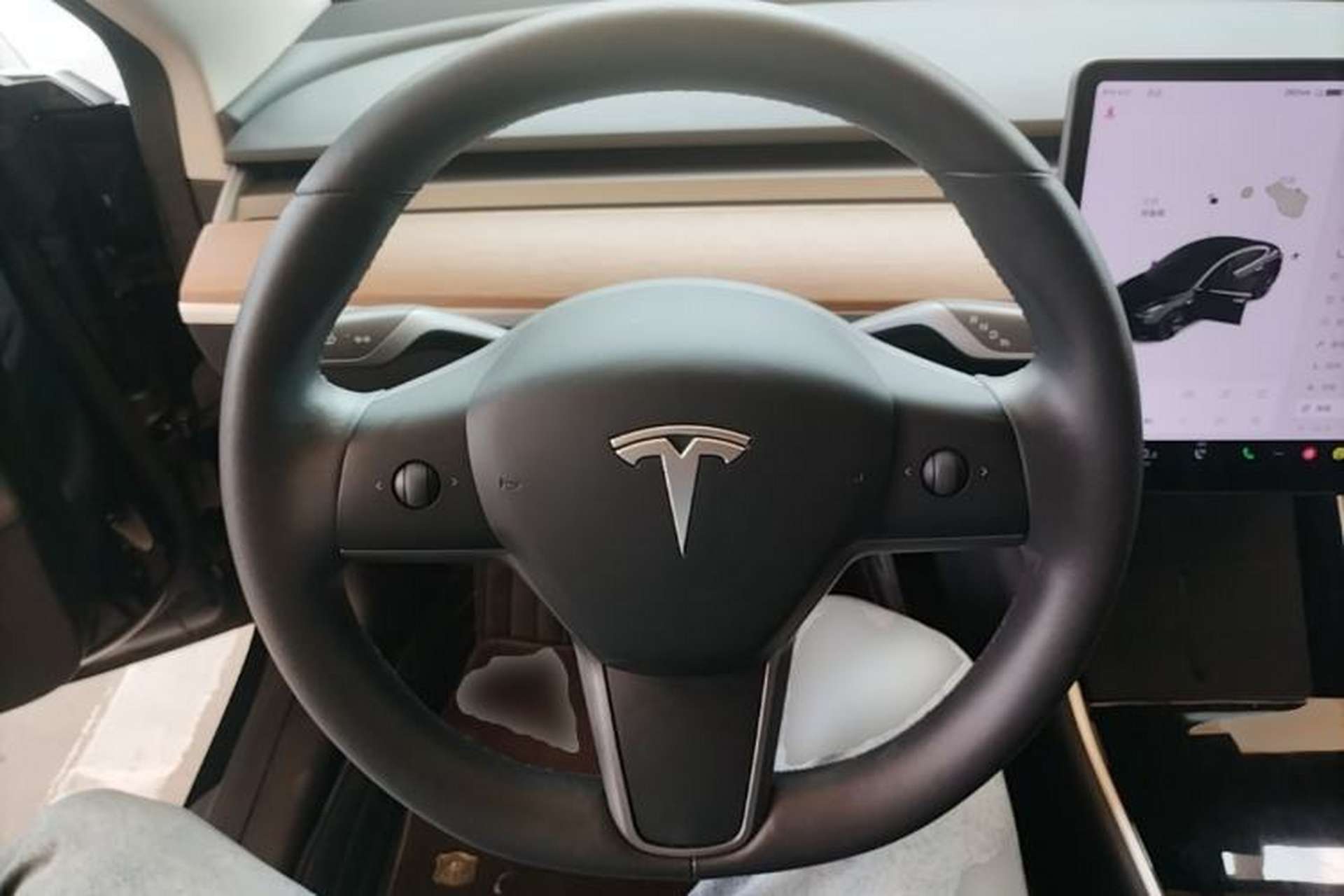 Used Tesla Model 3 2020 Standard Range Rear-Wheel Drive Upgraded Version Steering Wheel